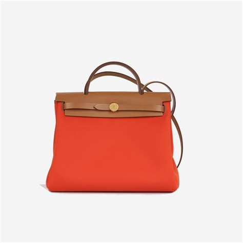 hermes herbag orange singapore